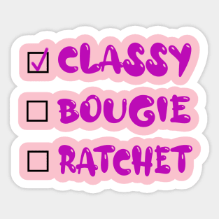 Savage Classy Bougie Ratchet Sticker